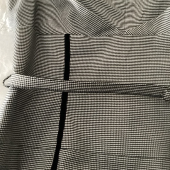 Anne Klein gingham check wool blend belted sheath size 10 dress - Picture 10 of 16